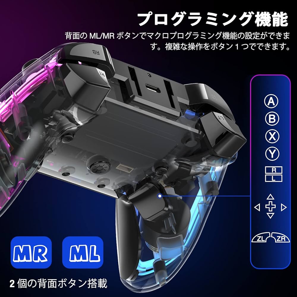 Amazon.co.jp: Switch コントローラー 【プログラム編集機能